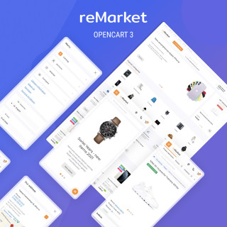 ReMarket v 1.9 – адаптивный универсальный шаблон для Опенкарт 3
